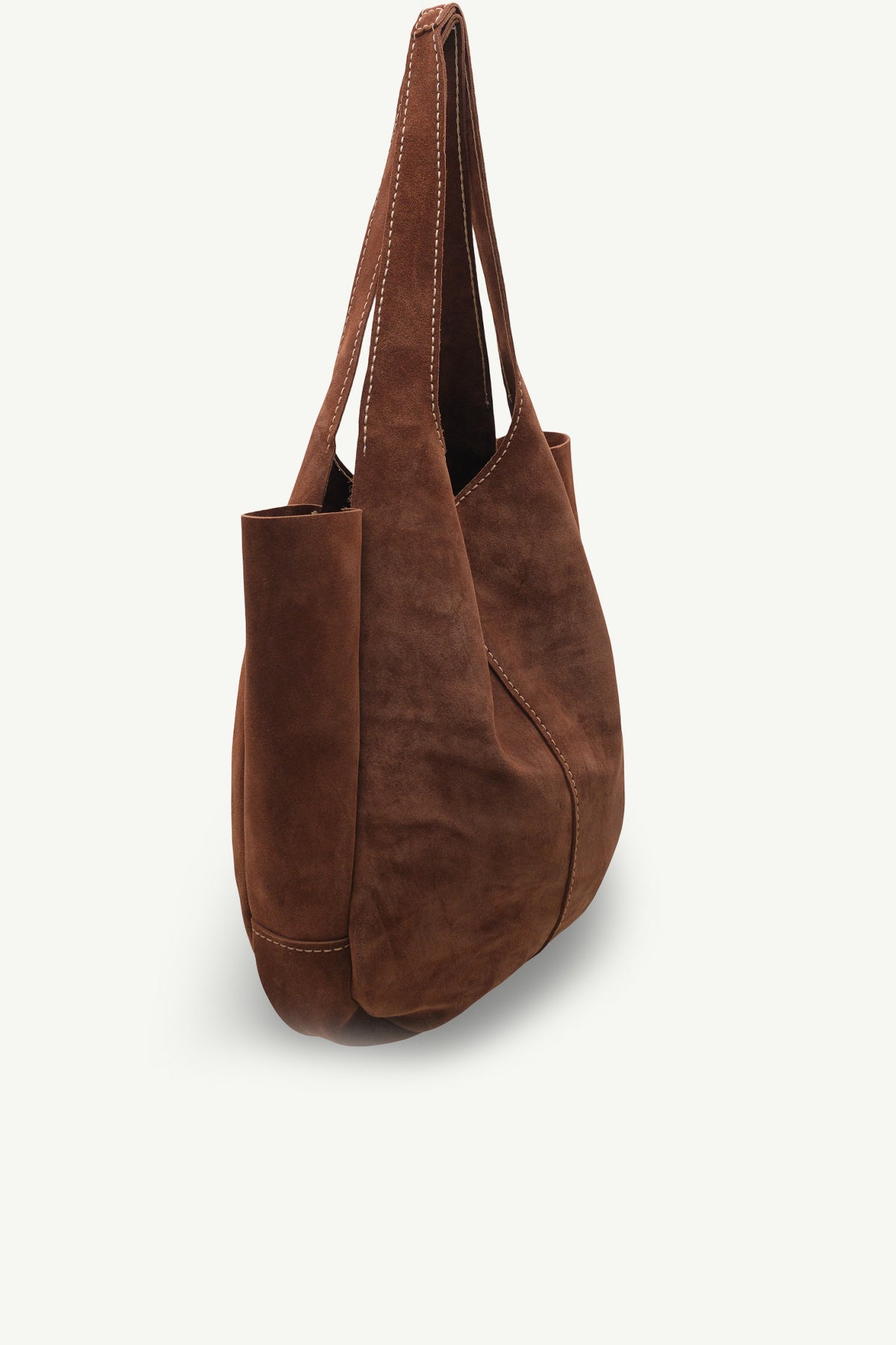 Hakiki Deri Kadın Süet Omuz Çantası - 23017