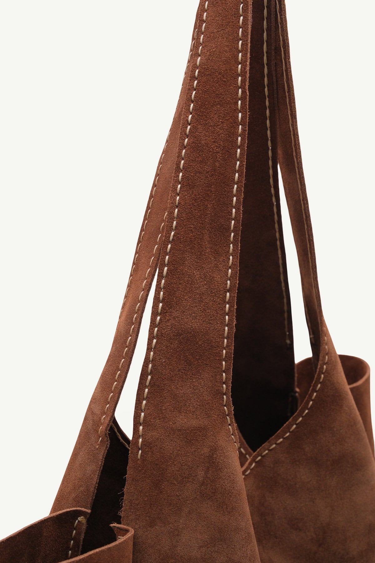 Hakiki Deri Kadın Süet Omuz Çantası - 23017