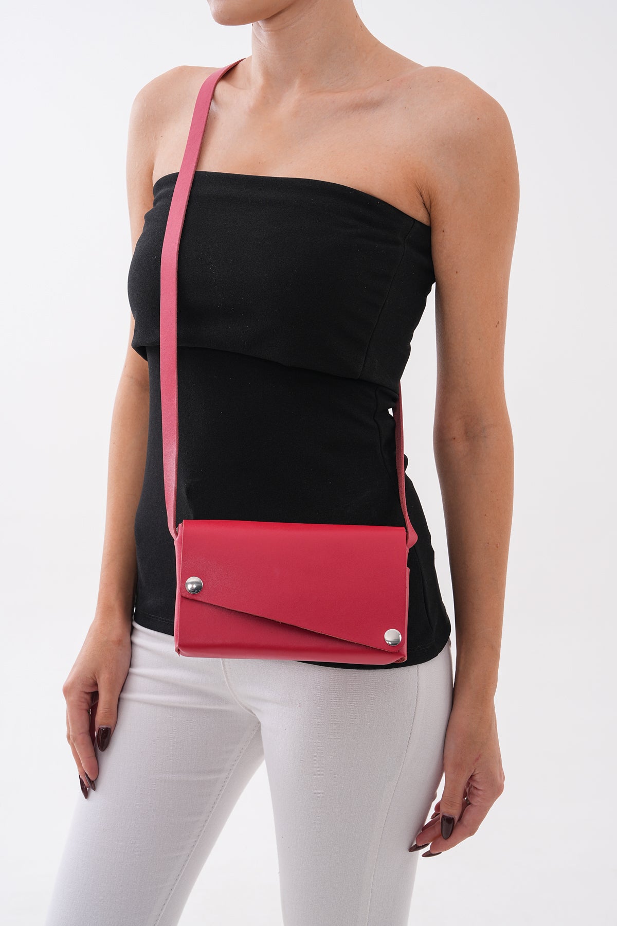 Hakiki Deri Nar Çiçeği Kadın Çanta - 21x12x5 CM / Limbo