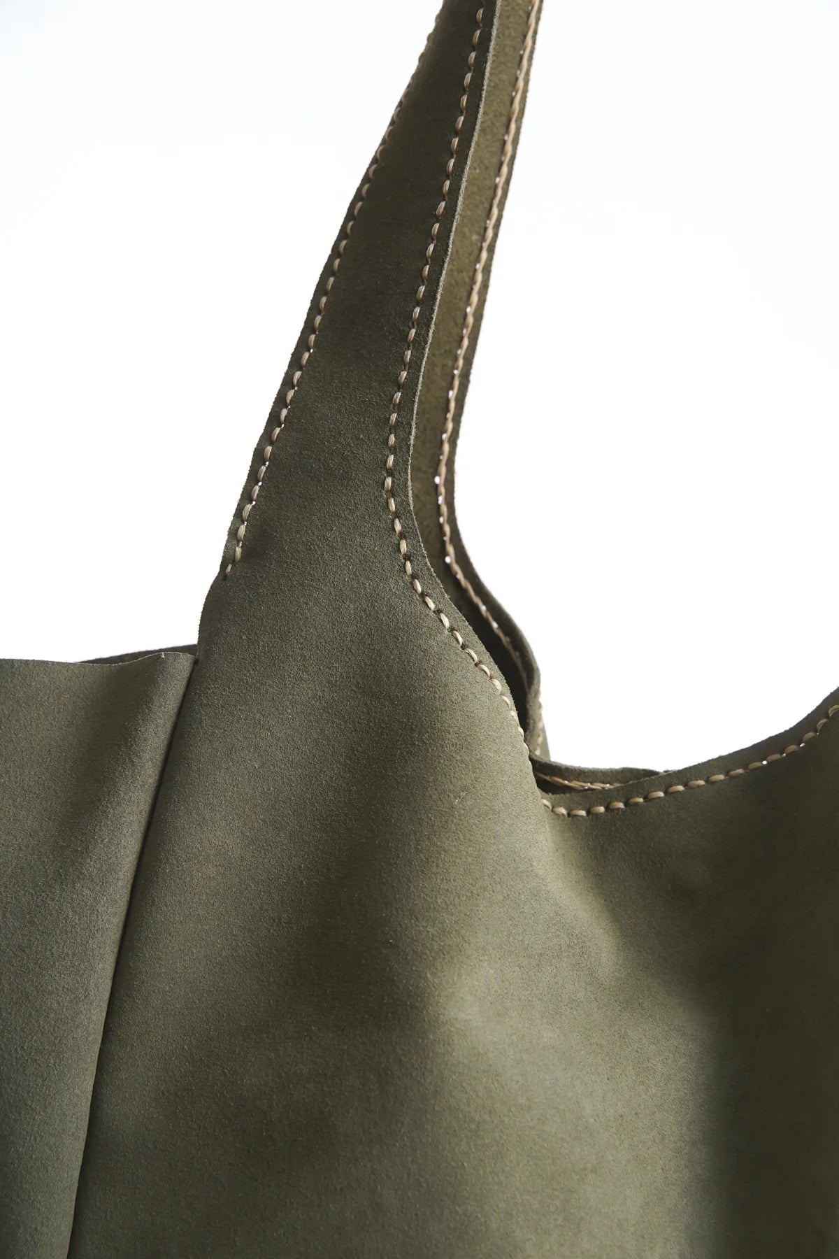 Hakiki Deri Kadın Süet Omuz Çantası - 23017