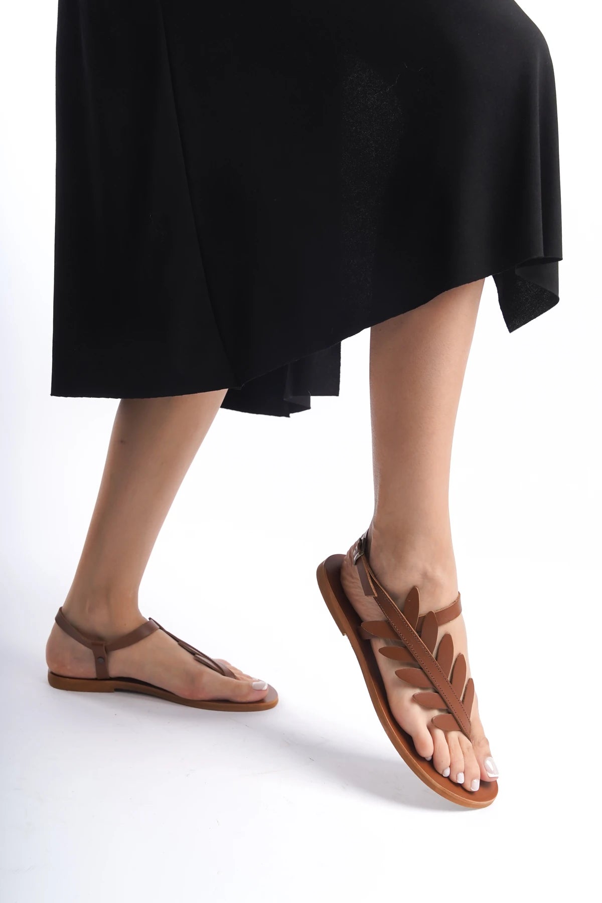 %100 El Yapımı Kadın Sandalet - 5804